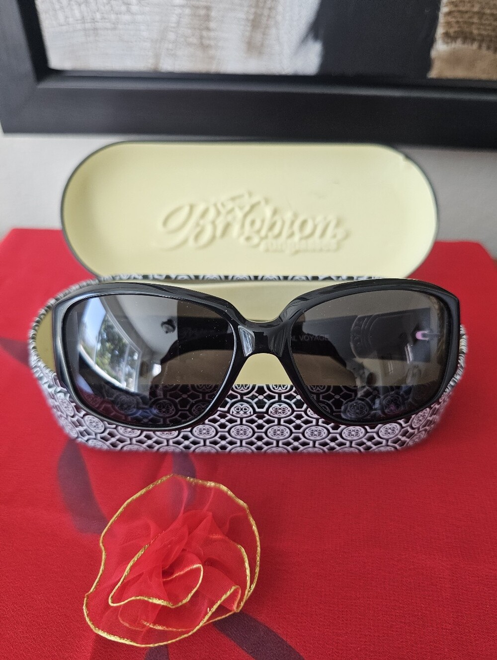 BRIGHTON BLACK FRAME SUNGLASSES